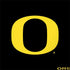 University of Oregon Ducks Black Gradient MacBook Skins
