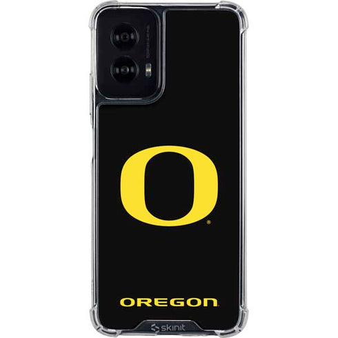 University of Oregon Ducks Black Gradient Moto G Power 5G (2024) Clear Case