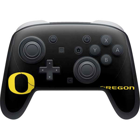 University of Oregon Ducks Black Gradient Nintendo Switch 2 (2025) Pro Controller Skin