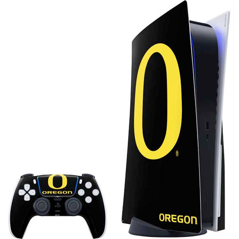 University of Oregon Ducks Black Gradient PlayStation PS5 Skins