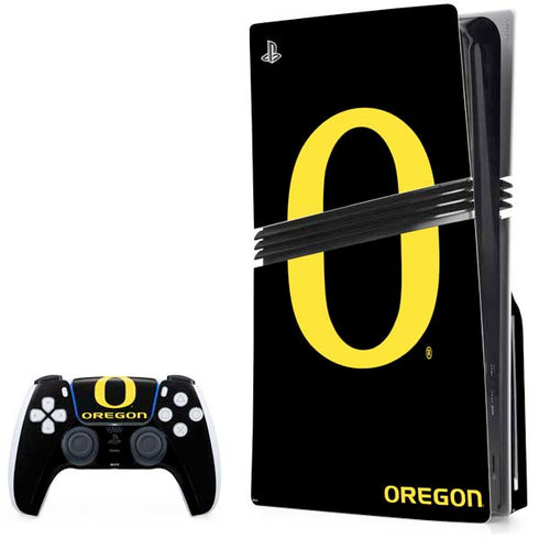 University of Oregon Ducks Black Gradient PlayStation PS5 Skins