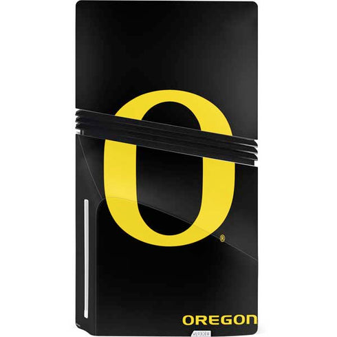 University of Oregon Ducks Black Gradient PS5 Pro Disk Console Skin