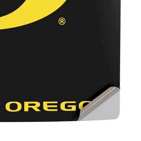 University of Oregon Ducks Black Gradient PS5 Pro Disk Console Skin