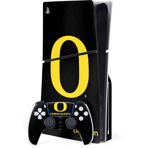 University of Oregon Ducks Black Gradient PlayStation PS5 Skins