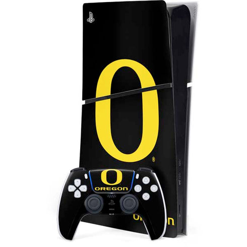 University of Oregon Ducks Black Gradient PlayStation PS5 Skins