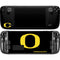 University of Oregon Ducks Black Gradient Steam Deck Handheld Gaming Computer OLED Skin