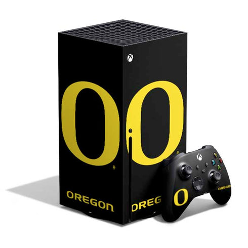 University of Oregon Ducks Black Gradient Xbox Series X Skins