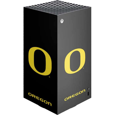University of Oregon Ducks Black Gradient XBox Series X Digital Edition Console Skin