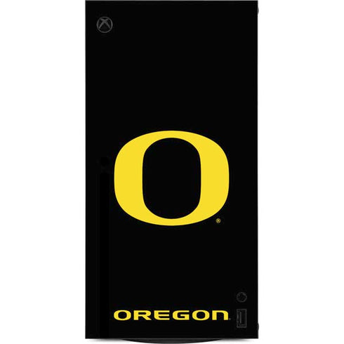 University of Oregon Ducks Black Gradient XBox Series X Digital Edition Console Skin