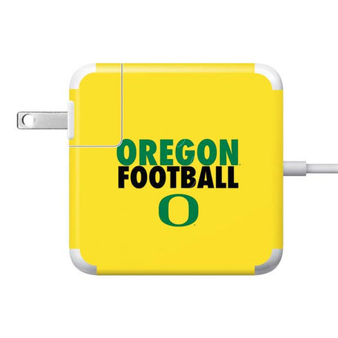 University of Oregon Ducks Football 85W Power Adapter (15 and 17 inch MacBook Pro Charger) Skin