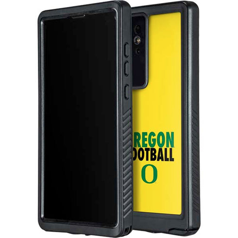 University of Oregon Ducks Football Galaxy S24 Ultra Waterproof Case