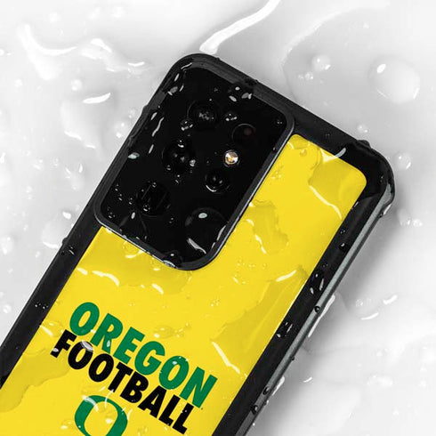 University of Oregon Ducks Football Galaxy S24 Ultra Waterproof Case