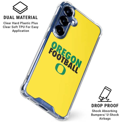 University of Oregon Ducks Football Galaxy S25 Clear Case
