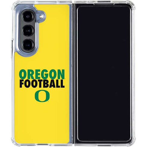 University of Oregon Ducks Football Galaxy Z Fold5 5G Clear Case