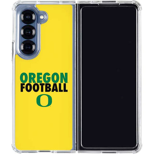 University of Oregon Ducks Football Galaxy Z Fold6 Clear Case