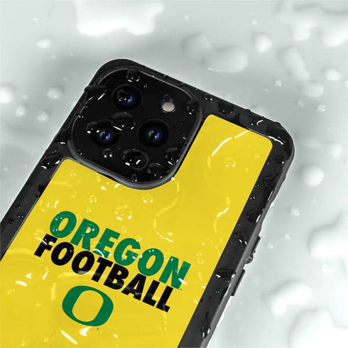 University of Oregon Ducks Football iPhone 15 Pro Waterproof Case