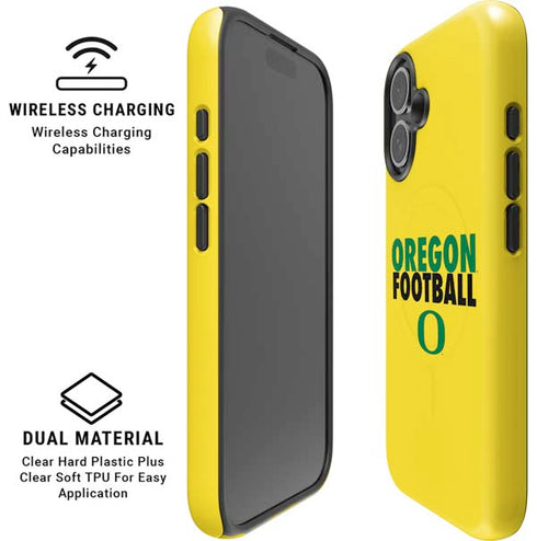 University of Oregon Ducks Football iPhone 16 Magsafe Impact Case