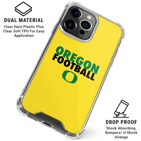 University of Oregon Ducks Football iPhone 16 Pro Max Clear Case