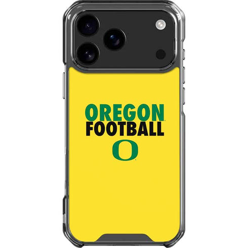 University of Oregon Ducks Football iPhone 18 Pro Max Clear Case