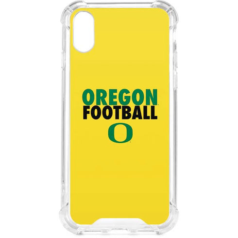 University of Oregon Ducks Football iPhone XS Clear Case
