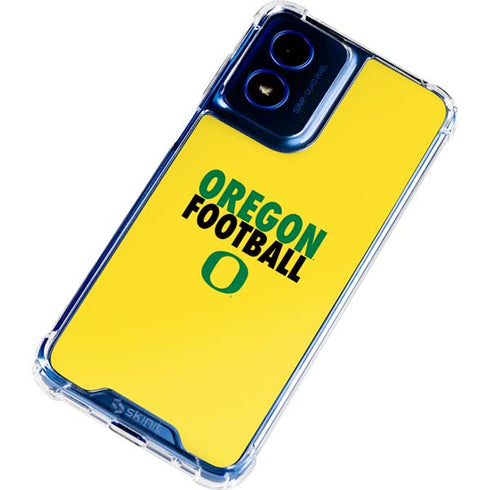 University of Oregon Ducks Football Moto G 5G (2024) Clear Case