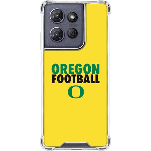 University of Oregon Ducks Football Moto G Play 5G (2025) Clear Case