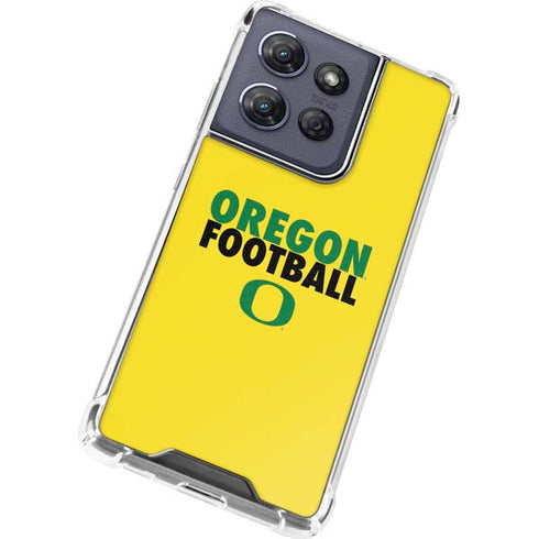 University of Oregon Ducks Football Moto G Play 5G (2025) Clear Case