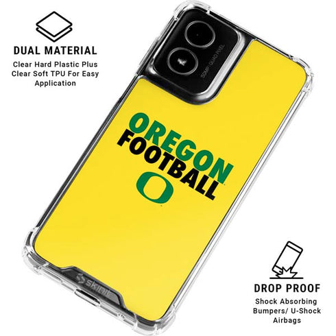 University of Oregon Ducks Football Moto G Power 5G (2024) Clear Case