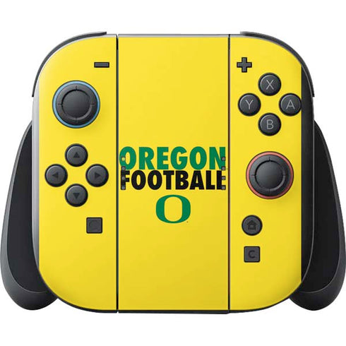 University of Oregon Ducks Football Nintendo Switch 2 (2025) with Joy-Con Skin