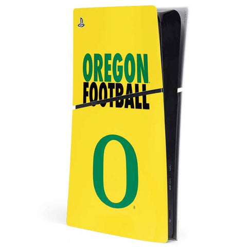 University of Oregon Ducks Football PS5 Slim Digital Edition Console Skin