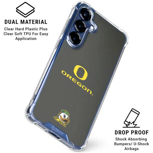 University of Oregon Ducks Galaxy S25 Clear Case