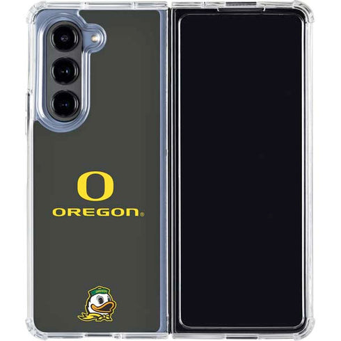 University of Oregon Ducks Galaxy Z Fold5 5G Clear Case