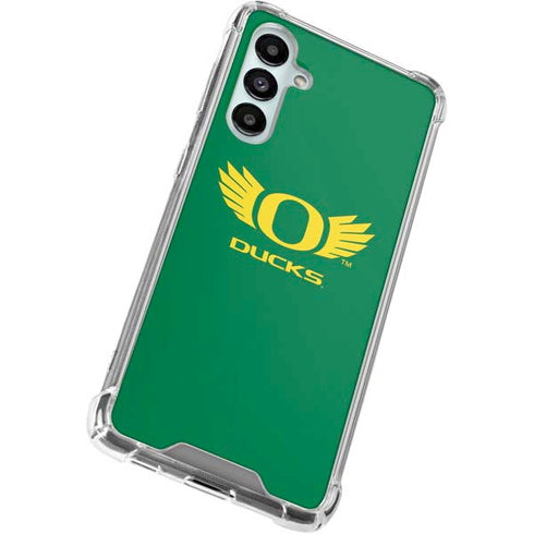 University of Oregon Ducks Green Galaxy A16 5G Clear Case