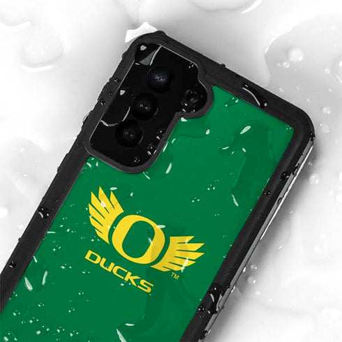 University of Oregon Ducks Green Galaxy S24 Plus Waterproof Case