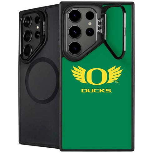 University of Oregon Ducks Green Galaxy S25 Ultra Kickstand Case