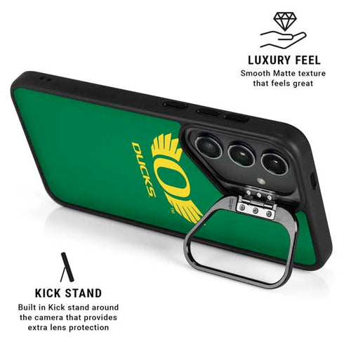 University of Oregon Ducks Green Galaxy S24 Ultra Kickstand Case