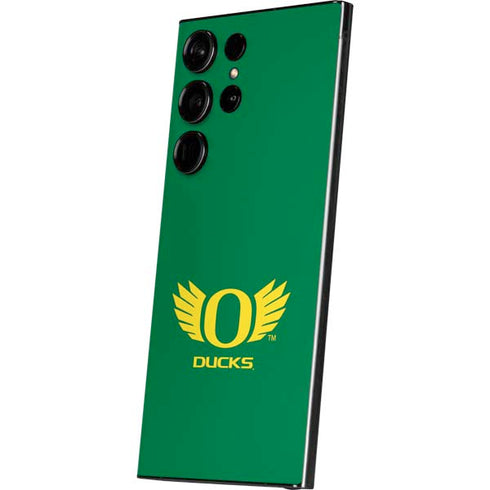 University of Oregon Ducks Green Galaxy S25 Ultra Skin