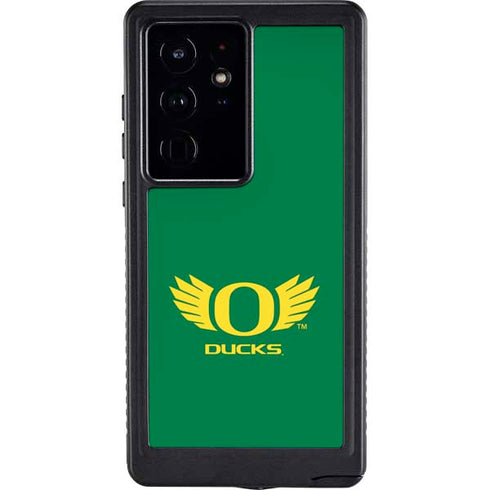 University of Oregon Ducks Green Galaxy S24 Ultra Waterproof Case