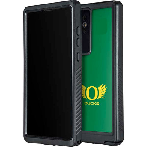 University of Oregon Ducks Green Galaxy S24 Ultra Waterproof Case