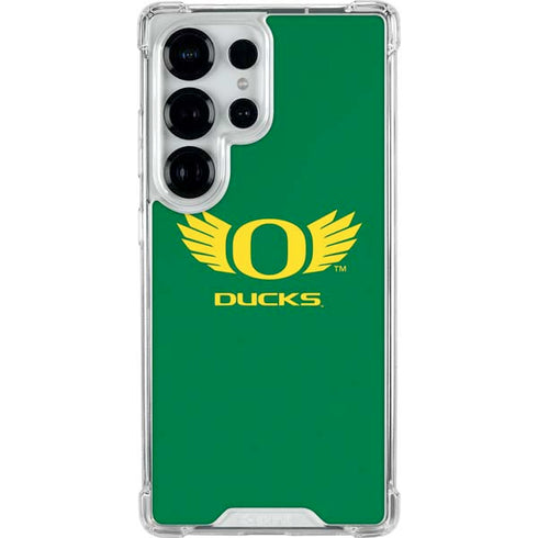 University of Oregon Ducks Green Galaxy S25 Ultra Clear Case