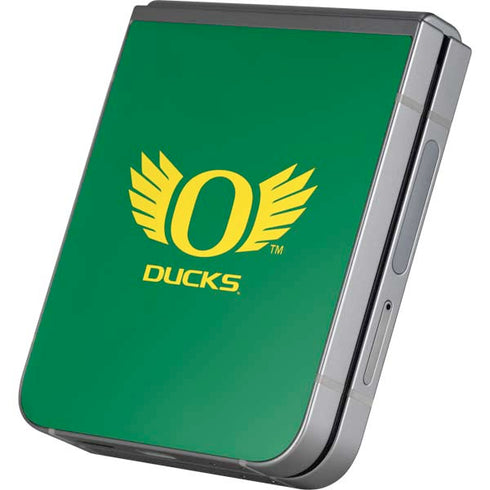 University of Oregon Ducks Green Galaxy Z Flip6 Skin