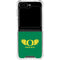 University of Oregon Ducks Green Galaxy Z Flip6 Clear Case