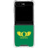 University of Oregon Ducks Green Galaxy Z Flip6 Clear Case