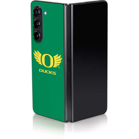 University of Oregon Ducks Green Galaxy Z Fold5 5G Skin