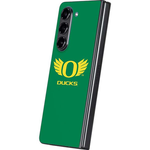 University of Oregon Ducks Green Galaxy Z Fold5 5G Skin