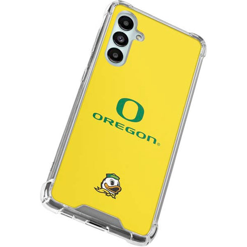 University of Oregon Ducks Green Gradient Galaxy A16 5G Clear Case