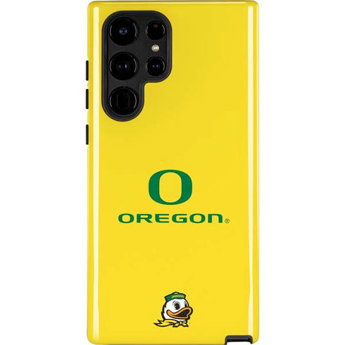 University of Oregon Ducks Green Gradient Galaxy Cases