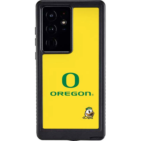 University of Oregon Ducks Green Gradient Galaxy S24 Ultra Waterproof Case