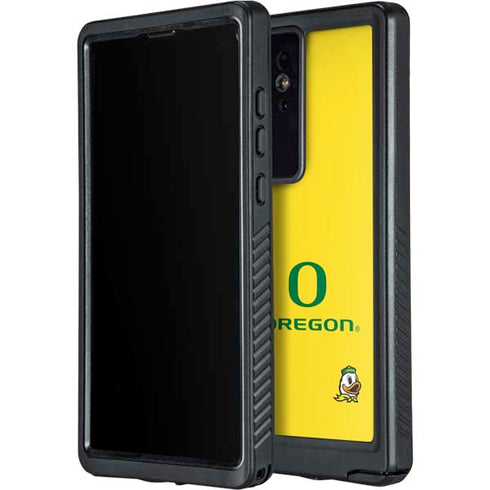 University of Oregon Ducks Green Gradient Galaxy S24 Ultra Waterproof Case