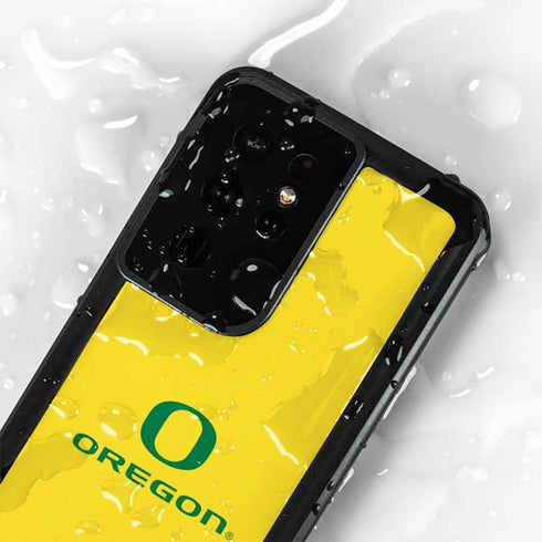 University of Oregon Ducks Green Gradient Galaxy S24 Ultra Waterproof Case
